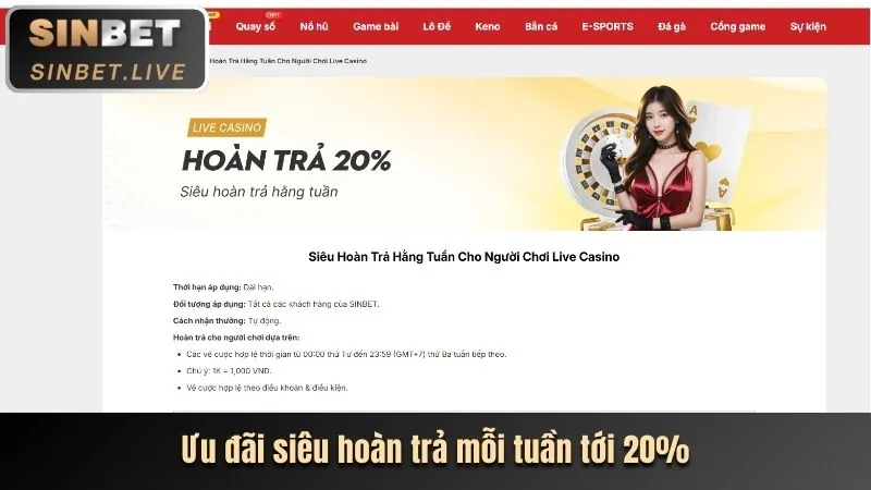 Giao diện tổng quan M88 Casino